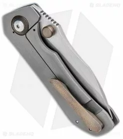 Nova Blades One Off Frame Lock Knife Ti (2.6" Satin) Cmascus Pivot Collars -Avokelavavat Sales Store Nova Blades One Off Ti Fat Carbon Cmascus Pivot Collars BHQ 99260 jr side