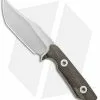 Nova Blades Small Bowie Custom Fixed Blade Green Micarta (3.3" Stonewash)