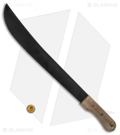 Okapi Bush Machete Fixed Blade Knife Wood (16.5" Black) 4 Okapi Bush Machete Fixed Blade Knife Wood (16.5" Black) - Image 2