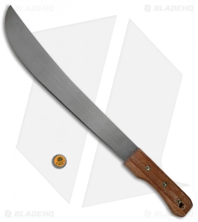 Okapi Bush Machete Fixed Blade Knife African Bolo Wood (16.5" Satin) 5 Okapi Bush Machete Fixed Blade Knife African Bolo Wood (16.5" Satin) - Image 3