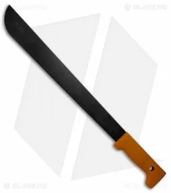 Okapi Slim Profile Machete Fixed Blade Knife Orange Polymer (15.5" Black)