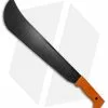 Okapi Panga Machete Fixed Blade Knife Orange Polymer (15.5" Black)