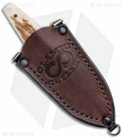 Olamic Cutlery Clip Tanto Neck Knife Stag (3" Damascus) -Avokelavavat Sales Store Olamic Cutlery Clip Tanto Neck Knife Stag Damascus BHQ 101041 jr sheath