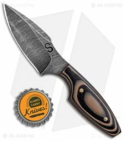 Olamic Cutlery Custom Fixed Blade Knife Black/Tan Micarta (2.75" Damascus) -Avokelavavat Sales Store Olamic Cutlery Custom Black Tan Micarta Damascus BHQ 91675 jr bottlecap