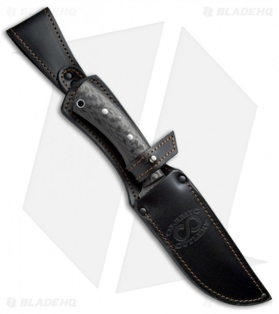 Olamic Cutlery Kovda Fixed Blade Knife Carbon Fiber (5.375" Damascus) 4092 5 Olamic Cutlery Kovda Fixed Blade Knife Carbon Fiber (5.375" Damascus) 4092 - Image 3