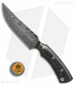 Olamic Cutlery Kovda Fixed Blade Knife Carbon Fiber (5.375" Damascus) #4385 -Avokelavavat Sales Store Olamic Cutlery Kovda CF damascus 4385 BHQ 71921 er size