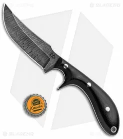 Olamic Cutlery Kurok Fixed Blade Knife Black G-10 (4.3" Damascus) -Avokelavavat Sales Store Olamic Cutlery Kurok Black G 10 Damascus BHQ 91682 jr bottlecap