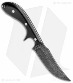 Olamic Cutlery Kurok Fixed Blade Knife Black G-10 (4.3" Damascus) -Avokelavavat Sales Store Olamic Cutlery Kurok Black G 10 Damascus BHQ 91682 jr spine