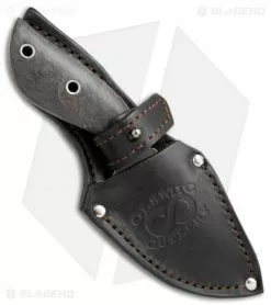 Olamic Cutlery Listok Skinner Fixed Blade Knife Gray Birch (3.6" Damascus) #4339 -Avokelavavat Sales Store Olamic Cutlery Listok Skinner gray birch damascus 4339 BHQ 71912 er sheath