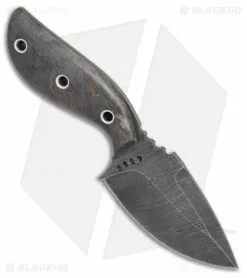 Olamic Cutlery Listok Skinner Fixed Blade Knife Gray Birch (3.6" Damascus) #4339 -Avokelavavat Sales Store Olamic Cutlery Listok Skinner gray birch damascus 4339 BHQ 71912 er side