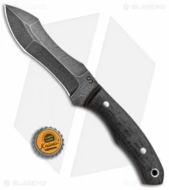 Olamic Cutlery RN45 Fixed Blade Knife Black Micarta (5" Damascus) -Avokelavavat Sales Store Olamic Cutlery RN45 CF HCVD BHQ 91685 jr bottlecap