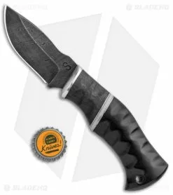 Olamic Cutlery Skinner Fixed Blade Knife Carbon Fiber/G-10 (3.3" Damascus) -Avokelavavat Sales Store Olamic Cutlery Skinner CF G 10 HCVD BHQ 91686 jr bottlecap
