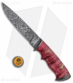 Olamic Cutlery Suna Fixed Blade Knife Carved Birch (5.5" Damascus) 9 Olamic Cutlery Suna Fixed Blade Knife Carved Birch (5.5" Damascus) -Avokelavavat Sales Store Olamic Cutlery Suna Carved Birch Marbled Damascus BHQ 91684 jr bottlecap