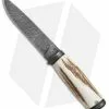 Olamic Cutlery Suna Fixed Blade Knife Stag (5.75" Damascus) #4341 2 Olamic Cutlery Suna Fixed Blade Knife Stag (5.75" Damascus) #4341 -Avokelavavat Sales Store Olamic Cutlery Suna stag damascus 4341 BHQ 71923 er