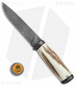 Olamic Cutlery Suna Fixed Blade Knife Stag (5.75" Damascus) #4341 9 Olamic Cutlery Suna Fixed Blade Knife Stag (5.75" Damascus) #4341 -Avokelavavat Sales Store Olamic Cutlery Suna stag damascus 4341 BHQ 71923 er size