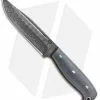 Olamic Cutlery Voykar FT Fixed Blade Knife Gray G-10 (5.75" San Mai Damascus)