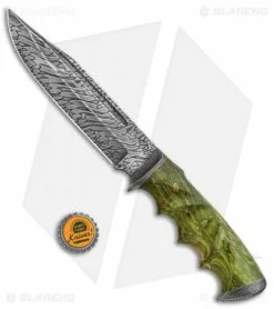 Olamic Cutlery Voykar HT Fixed Blade Knife Carved Birch (5.75" Damascus) -Avokelavavat Sales Store Olamic Cutlery Voykar HT Carved Birch Damascus BHQ 91683 jr bottlecap