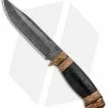 Olamic Cutlery Voykar HT Fixed Blade Knife Leather/Birch Bark (5.8" Damascus) 2 Olamic Cutlery Voykar HT Fixed Blade Knife Leather/Birch Bark (5.8" Damascus) -Avokelavavat Sales Store Olamic Cutlery Voykar HT Leather Birch Bark Damascus OL96173 BHQ 97864 jr