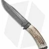 Olamic Cutlery Olamic Voykar HT Fixed Blade Knife Natural Micarta (5.875" Damascus) #4371 -Avokelavavat Sales Store Olamic Cutlery Voykar HT Stag damascus 4371 BHQ 71925 er