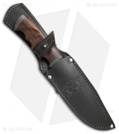 Olamic Cutlery Olamic Voykar HT Fixed Blade Knife Fluted Ironwood (5.875" Damascus) #4343 5 Olamic Cutlery Olamic Voykar HT Fixed Blade Knife Fluted Ironwood (5.875" Damascus) #4343 - Image 3