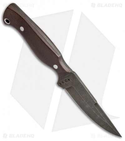 Olamic Cutlery Voykar Compact Fixed Blade Knife Micarta (4.25" Damascus) 4091 4 Olamic Cutlery Voykar Compact Fixed Blade Knife Micarta (4.25" Damascus) 4091 - Image 2