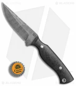 Olamic Cutlery Voykar Compact Fixed Blade Knife CF (4.25" Damascus) #4357 -Avokelavavat Sales Store Olamic Cutlery Voykar compact CF damascus 4357 BHQ 71928 er size