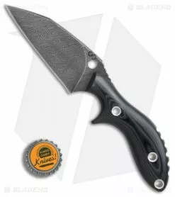 Olamic Cutlery Olamic Experimental Prototype Fixed Blade Knife Black G-10 (3.75" Damascus) -Avokelavavat Sales Store Olamic Experimental Prototype black G10 damascus BHQ 71931 er size