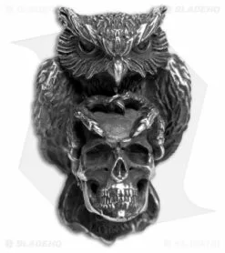 Olamic Cutlery Skullhunter Owl Bead - Pewter