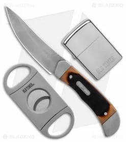 Schrade Old Timer Fixed Blade Knife With Lighter & Cigar Cutter