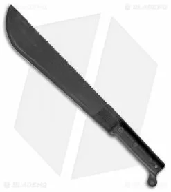 Ontario Knife Company Ontario 12" CT2 Sawback Cutlass Machete Fixed Blade Knife (Black)