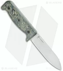 Ontario Knife Company Ontario Black Bird Fixed Blade Knife Green Micarta W/ Leather Sheath (5" Satin) -Avokelavavat Sales Store Ontario Black Bird Green Micarta Leather Sheath Satin BHQ 123700 jr spine