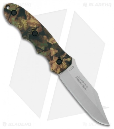 Ontario Knife Company Ontario Camo Fixed Blade Bowie Knife Green Camo Polymer (4" Bead Blast) O8853 3 Ontario Knife Company Ontario Camo Fixed Blade Bowie Knife Green Camo Polymer (4" Bead Blast) O8853