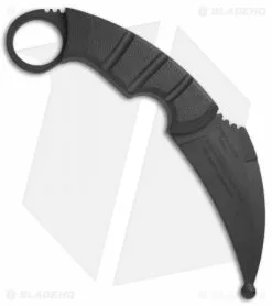 Ontario Knife Company Ontario EOD Kerambit Trainer Fixed Blade Knife (3.75" Black) 9466T -Avokelavavat Sales Store Ontario EOD Kerambit Trainer Black 9466T BHQ 52291 jr back
