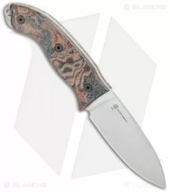 Ontario Knife Company Ontario Hiking Knife Fixed Blade Micarta W/ Leather Sheath (3.75" Satin) -Avokelavavat Sales Store Ontario Hiking Knife Fixed Blade Micarta Leather Sheath Satin BHQ 123677 jr spine