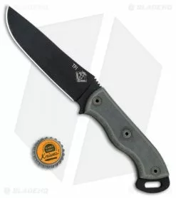 Ontario Knife Company Ontario Knives Ranger TFI Knife Fixed Blade Micarta (5.25" Black) 8678 OKC -Avokelavavat Sales Store Ontario Knives OKC Ranger TFI BLK Micarta Plain 8678 BHQ 75455 jr bottlecap