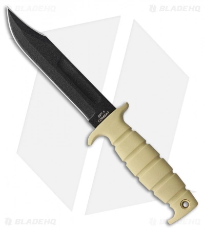 Ontario Knife Company Ontario Marine SP-1 Combat Fixed Blade Knife Tan Kraton (7" Black) 8300TN 3 Ontario Knife Company Ontario Marine SP-1 Combat Fixed Blade Knife Tan Kraton (7" Black) 8300TN
