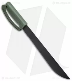 Ontario Knife Company Ontario OKC 12.5" Camp Plus Machete Fixed Blade Knife D Handle (Black) -Avokelavavat Sales Store Ontario OKC 12.5in Camp Plus Machete Fixed Blade Knife Green D Handle Black ON8510DTC BHQ 117799 jr spine