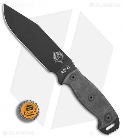 Ontario Knife Company Ontario OKC Ranger RD-6 Fixed Blade Knife Black Micarta (6.6" Black) 8675 6 Ontario Knife Company Ontario OKC Ranger RD-6 Fixed Blade Knife Black Micarta (6.6" Black) 8675 - Image 4
