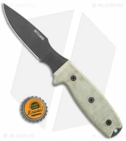 Ontario Knife Company Ontario OKC RAT-3 Caper Fixed Blade Knife Tan Micarta (3" Black) 8663 -Avokelavavat Sales Store Ontario OKC Rat 3 Caper Fixed Blade Tan Micarta Black BHQ 140417 jr bottlecap