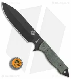 Ontario Knife Company Ontario OKC Ranger Assault Knife RAK Black Micarta (6.6" Black) 8674 -Avokelavavat Sales Store Ontario Ranger Assault Knife RAK micarta handle black plain BHQ 75451 er bottlecap 2