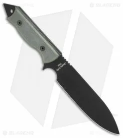 Ontario Knife Company Ontario OKC Ranger Assault Knife RAK Black Micarta (6.6" Black) 8674 -Avokelavavat Sales Store Ontario Ranger Assault Knife RAK micarta handle black plain BHQ 75451 er side
