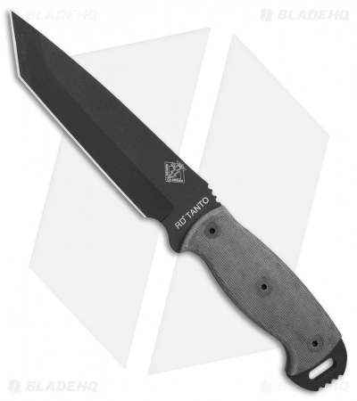 Ontario Knife Company Ontario Ranger RD Tanto Fixed Blade Knife Black Micarta (6.8" Black) 8677 3 Ontario Knife Company Ontario Ranger RD Tanto Fixed Blade Knife Black Micarta (6.8" Black) 8677