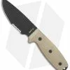 Ontario Knife Company Ontario OKC RAT-3 Fixed Blade Knife Tan Micarta (3.6" Black Serr) 8666