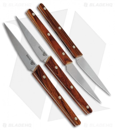 Ontario Knife Company Ontario Robeson Viking Steak Knife 4-Piece Set (Cocobolo) 6416 3 Ontario Knife Company Ontario Robeson Viking Steak Knife 4-Piece Set (Cocobolo) 6416