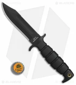 Ontario Knife Company Ontario OKC Spec Plus SP2 Air Force Survival Bowie Fixed Blade (5.5" Black) 8680 -Avokelavavat Sales Store Ontario Spec Plus SP2 Air Force Survival Bowie black BHQ 75467 er bottlecap