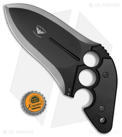 Asheville Steel Paragon Grau Pistol Grip Push Dagger Knife Black G-10/CF (6" D2) 6 Asheville Steel Paragon Grau Pistol Grip Push Dagger Knife Black G-10/CF (6" D2) - Image 4