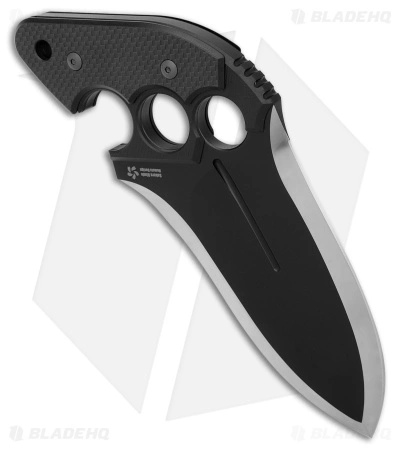 Asheville Steel Paragon Grau Pistol Grip Push Dagger Knife Black G-10/CF (6" D2) 4 Asheville Steel Paragon Grau Pistol Grip Push Dagger Knife Black G-10/CF (6" D2) - Image 2