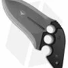 Asheville Steel Paragon Grau Pistol Grip Push Dagger Knife Gray G-10/CF (6" D2)