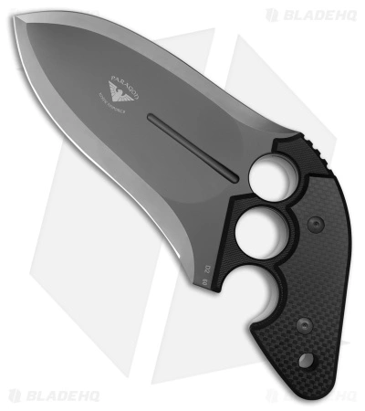 Asheville Steel Paragon Grau Pistol Grip Push Dagger Knife Gray G-10/CF (6" D2) 3 Asheville Steel Paragon Grau Pistol Grip Push Dagger Knife Gray G-10/CF (6" D2)