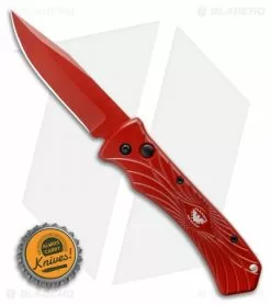 Paragon ERT Automatic Knife Red Aluminum (3.5" Red) -Avokelavavat Sales Store Paragon ERT Automatic Knife 3.5 Red BHQ 122945 LS Bottlecap